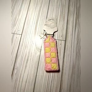 Hand made keychain with a charm!!